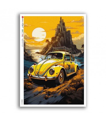 VEHICLES-0069. Carta di riso veicoli per decoupage.