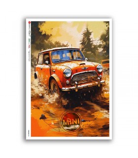 VEHICLES-0070. Carta di riso veicoli per decoupage.