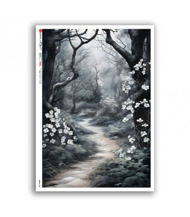 VIEWS-0203. Carta di Riso paesaggi per decoupage