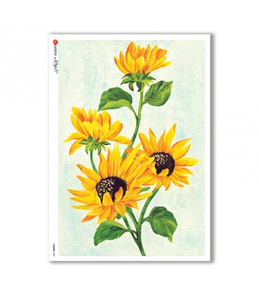 FLOWERS-0092. Rice Paper flowers for decoupage.