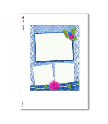 ALBUM-L-0047. Papel de Arroz album para decoupage.