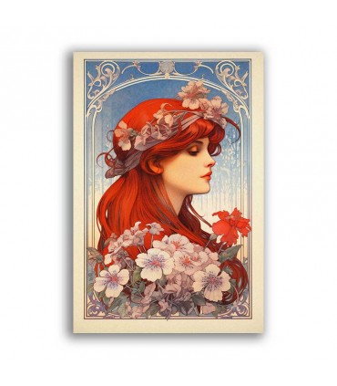 GF-ART NOUVEAU-030. Papel de arroz de gran tamaño