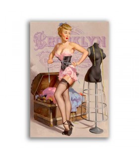 GF-PIN-UP-018. Carta di riso grande formato