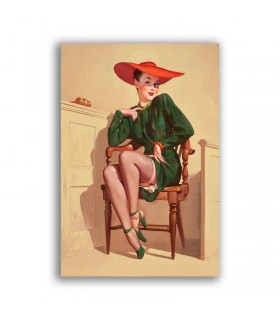 GF-PIN-UP-019. Carta di riso grande formato