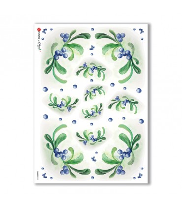 FLOWERS-0101. Carta di riso fiori per decoupage.