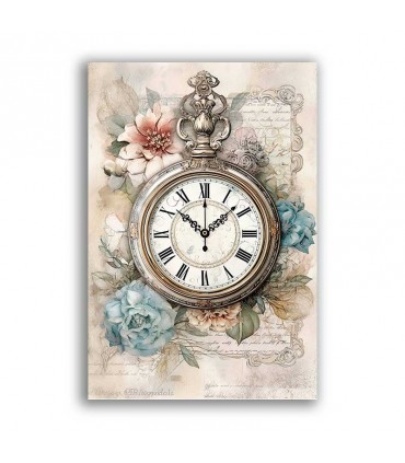 GF-RELOJES-026. Papel de arroz de gran tamaño