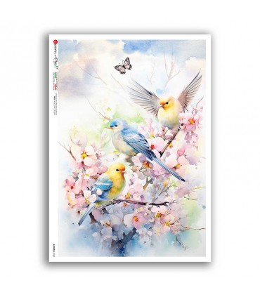 ANIMALS-0242. Carta di riso animali per decoupage.