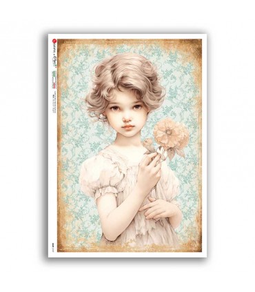 BABY-0107. Papel de Arroz niños para decoupage