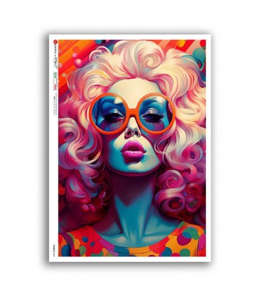 COMICS-0049. Carta di riso fumetti per decoupage.