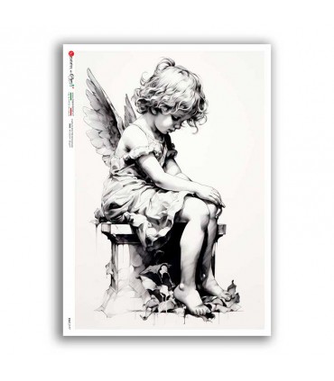 CULT-0177. Carta di riso sacra per decoupage.