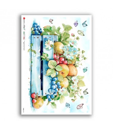 FOOD-0163. Carta di riso cucina per decoupage.
