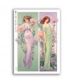 NOUVEAU-0058. Carta di riso art nouveau per decoupage.