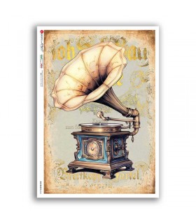 OLD OBJECTS-0045. Carta di riso oggetti vintage per decoupage.