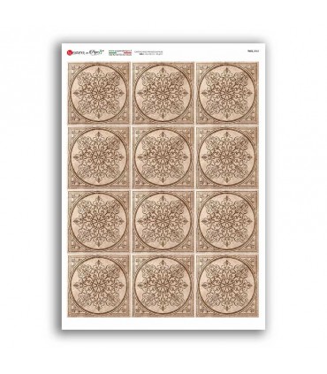 TILES-0065. Tiles Rice paper  for the decoupage.